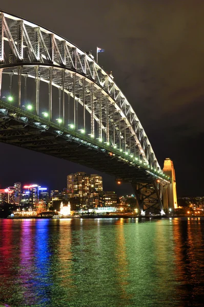 悉尼港湾大桥和中央商务区 — 图库照片