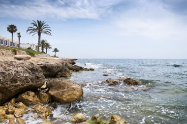 Mediterranean coastline clipart