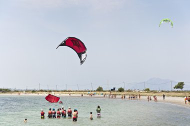 School of Kitesurf clipart