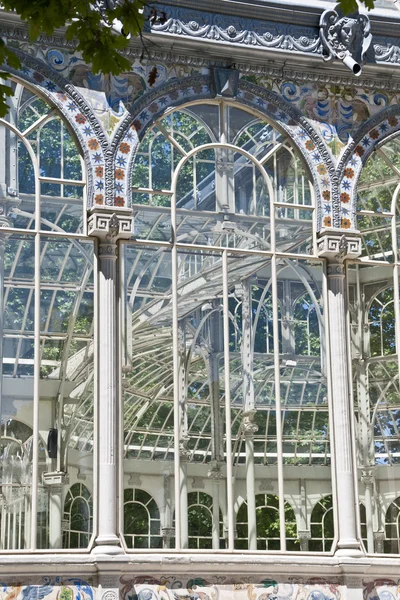Palácio de Cristal em El Retiro — Fotografia de Stock