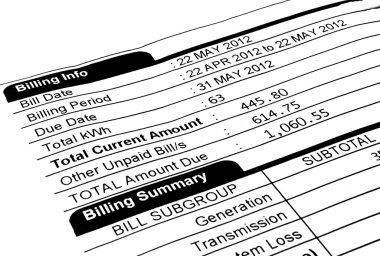 Electric Bill clipart