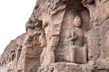 Yungang Grottoes, Datong, China clipart