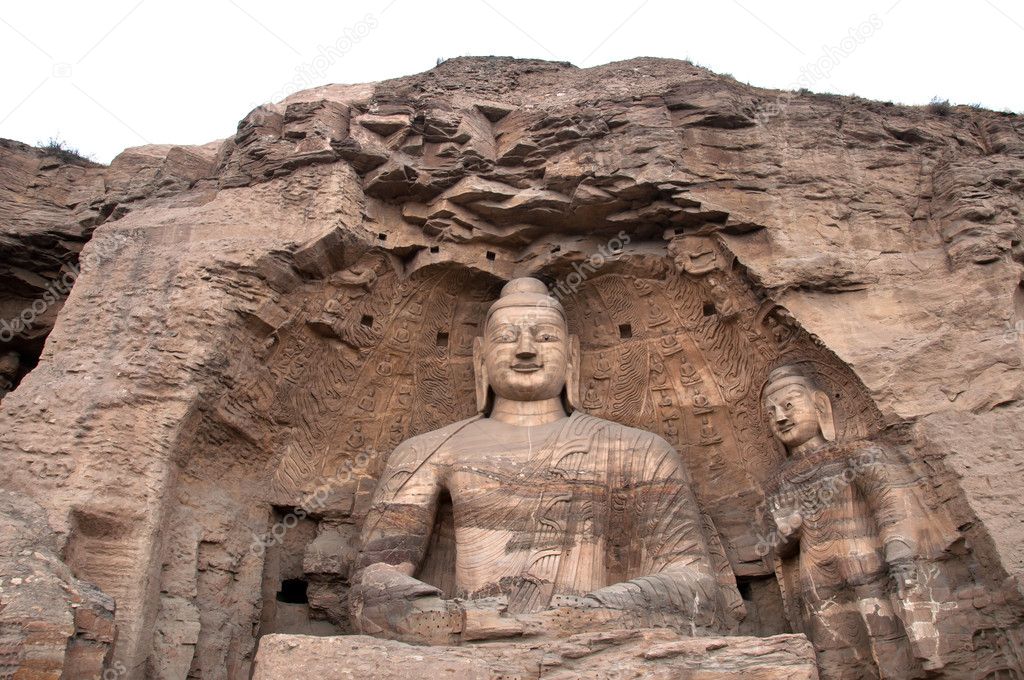 Giant Buddha at the Yungang Grottoes, Shanxi