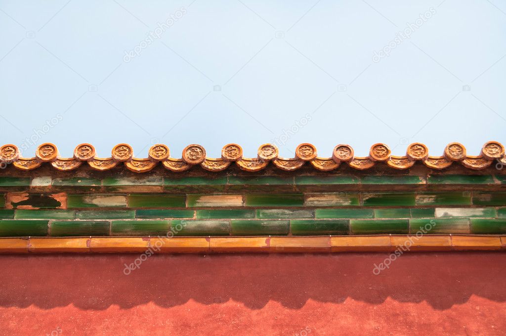 Ornate roof tiles, Forbidden City, Beijing