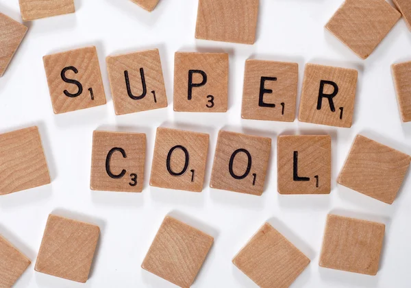 New word : supercool — Stock Photo, Image