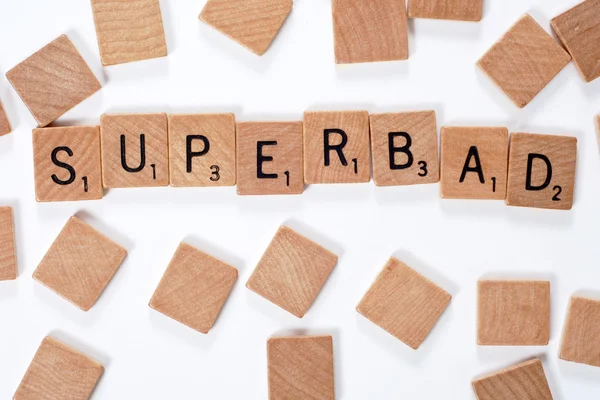 Новая фраза: Superbad — стоковое фото