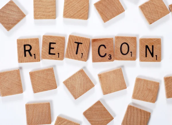 Yeni kelime: retcon — Stok fotoğraf