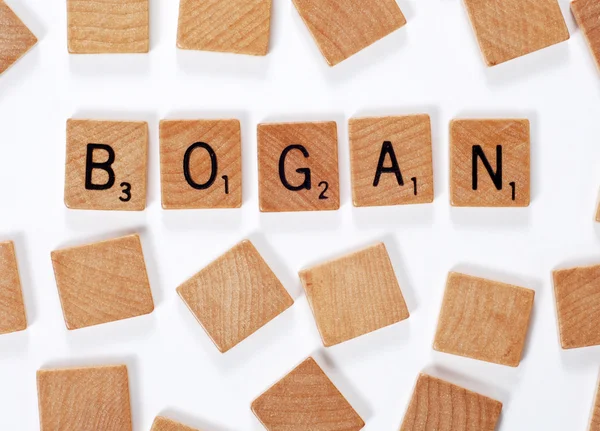 New word : Bogan — Stock Photo, Image