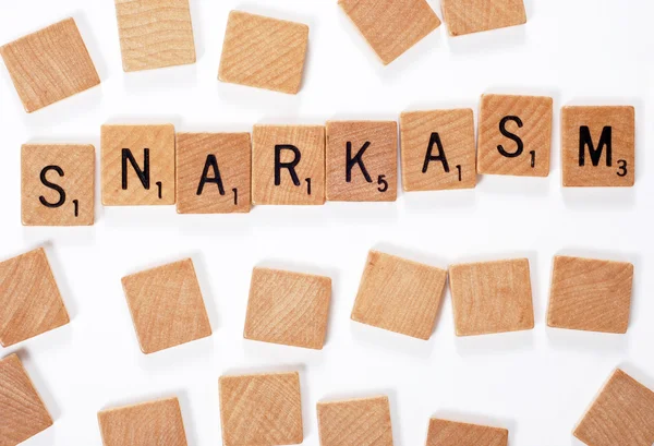 Nové slovo: Snarkasm — Stock fotografie