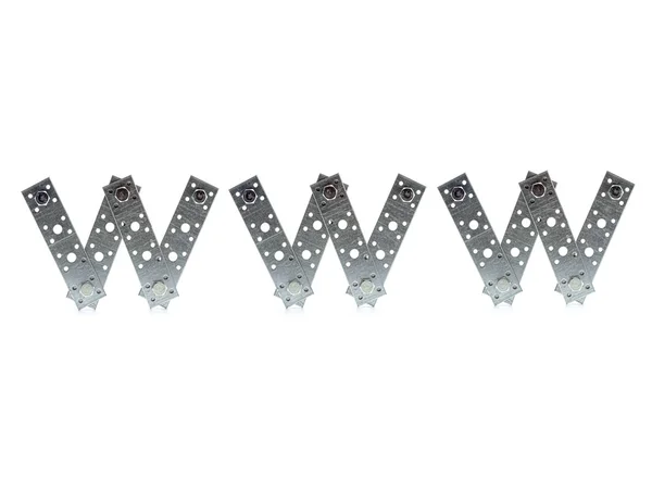 Www letras — Fotografia de Stock