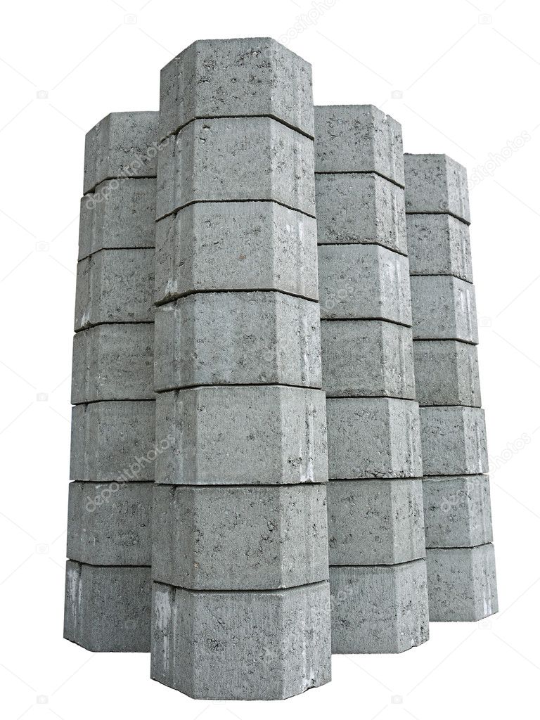 Concrete pavement blocks