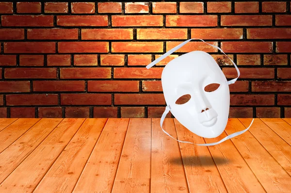 Máscaras dramáticas brancas — Fotografia de Stock