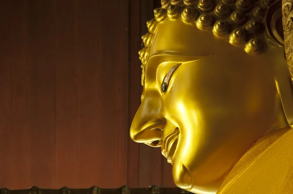 Close up Buddha face — Stock Photo, Image