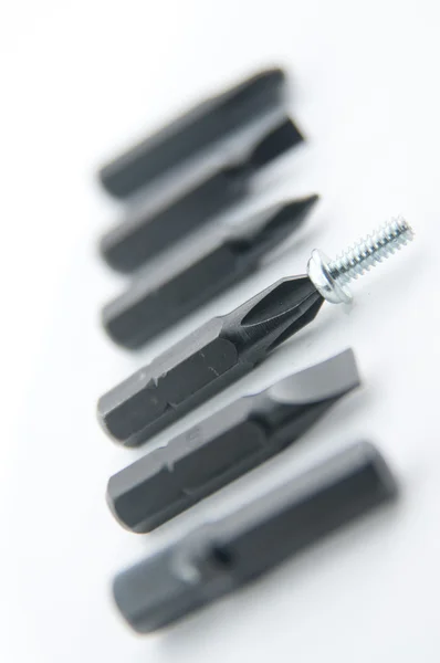 Several screw tip — Stock Photo, Image
