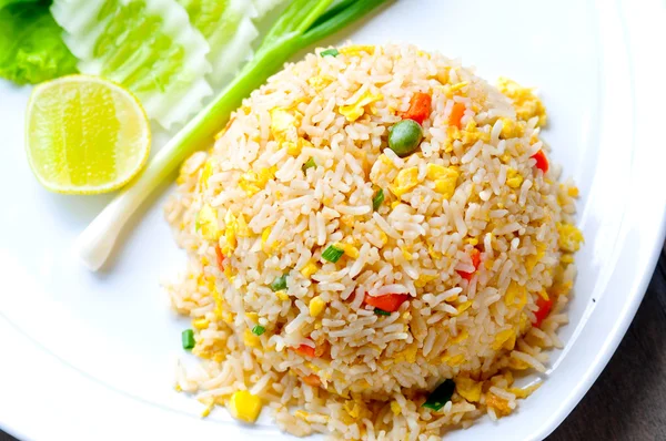 Makro smažená rýže — Stockfoto