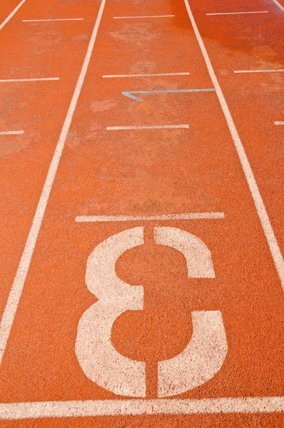 Running track numbers — Stock Photo, Image