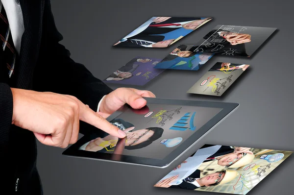 Touch pad ekran konsepti — Stok fotoğraf