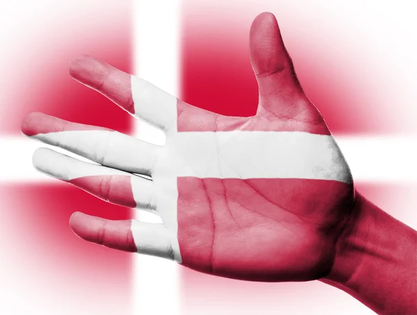 Juichende ventilator met schilderen van Denemarken — Stockfoto