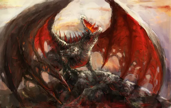 Dragon berg — Stockfoto