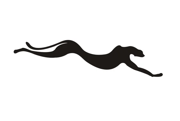 Silhouette de guépard — Image vectorielle