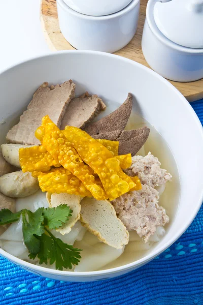 Thajská nudlová polévka. — Stock fotografie