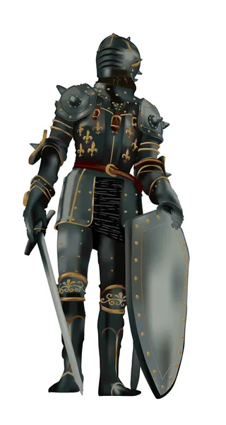 Medieval armor-vector — Stock Vector