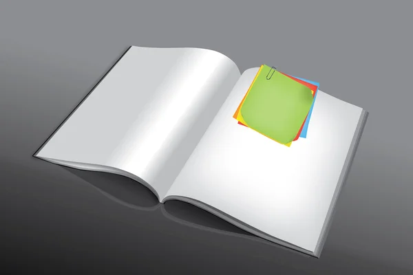 书上的彩色的笔记 — 图库矢量图片
