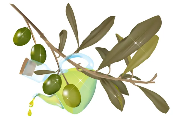 Olive üvegnyitó — Stock Vector