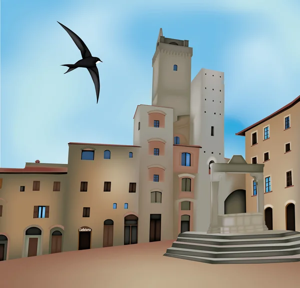 San Gimignano — Image vectorielle