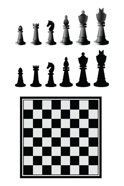 Pièces d'échecs — Image vectorielle