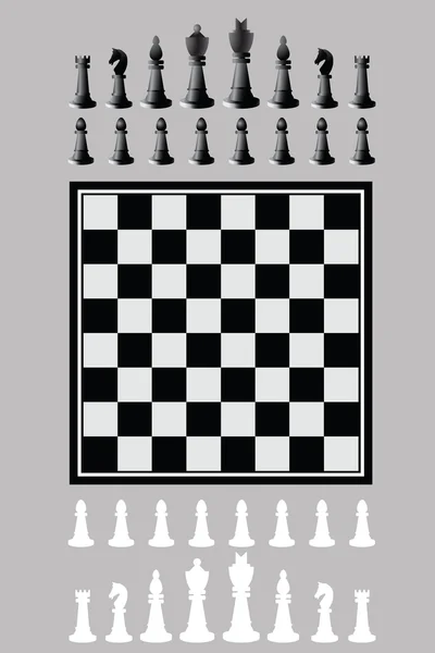 Pièces d'échecs — Image vectorielle