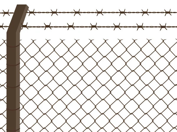 Tel çit — Stok Vektör