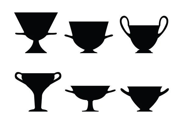 Формы древних ваз — стоковый вектор