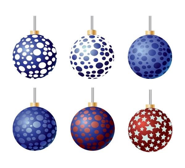 Christmas balls — Stock Vector