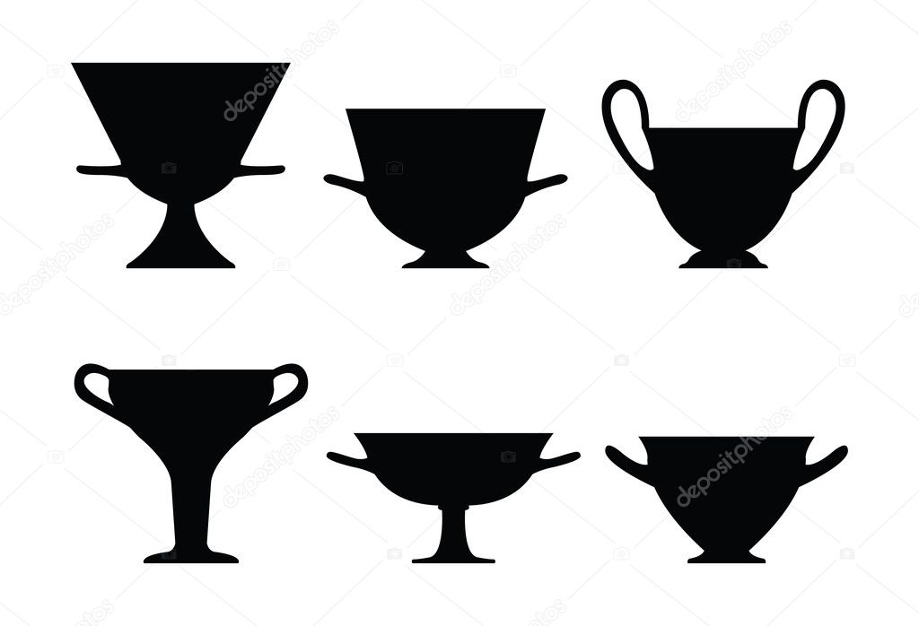 Ancient Vase Forms Stock Vector C Cenkeratila 11906665