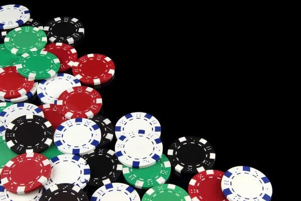 Casino fichas de juego con espacio de copia — Foto de Stock