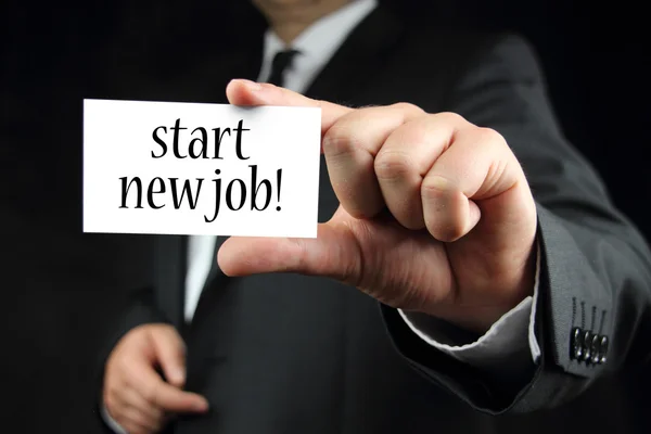 Start new job — Stock Photo, Image