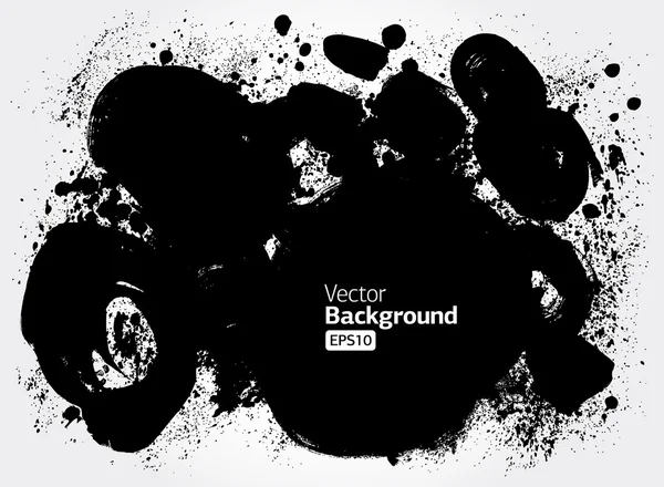 Grunge μαύρο μελάνι banner — Διανυσματικό Αρχείο