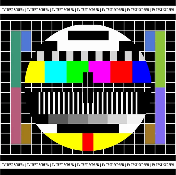 Testovat televizní obrazovky — Stockový vektor