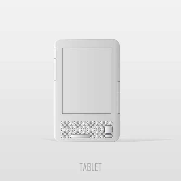 Vector witte tablet pc — Stockvector