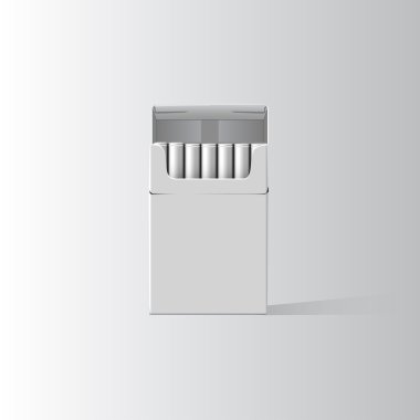 Pack of cigarettes on white. clipart