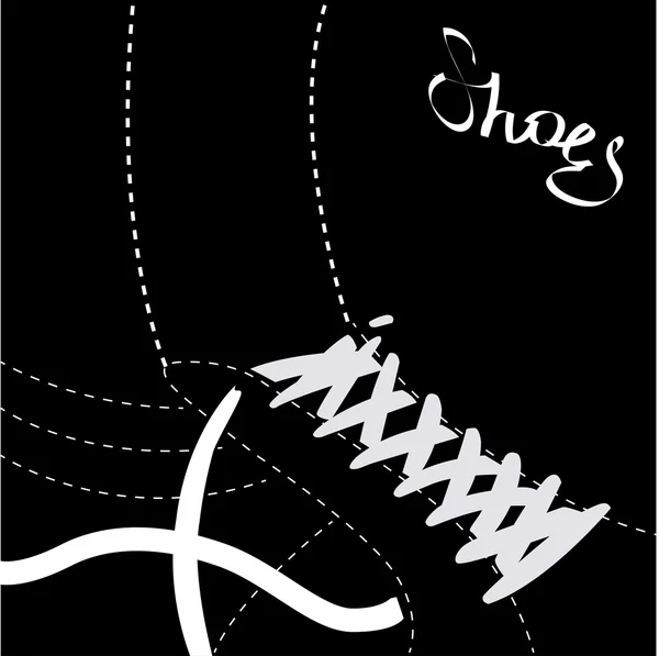 Fond abstrait chaussures - illustration vectorielle — Image vectorielle