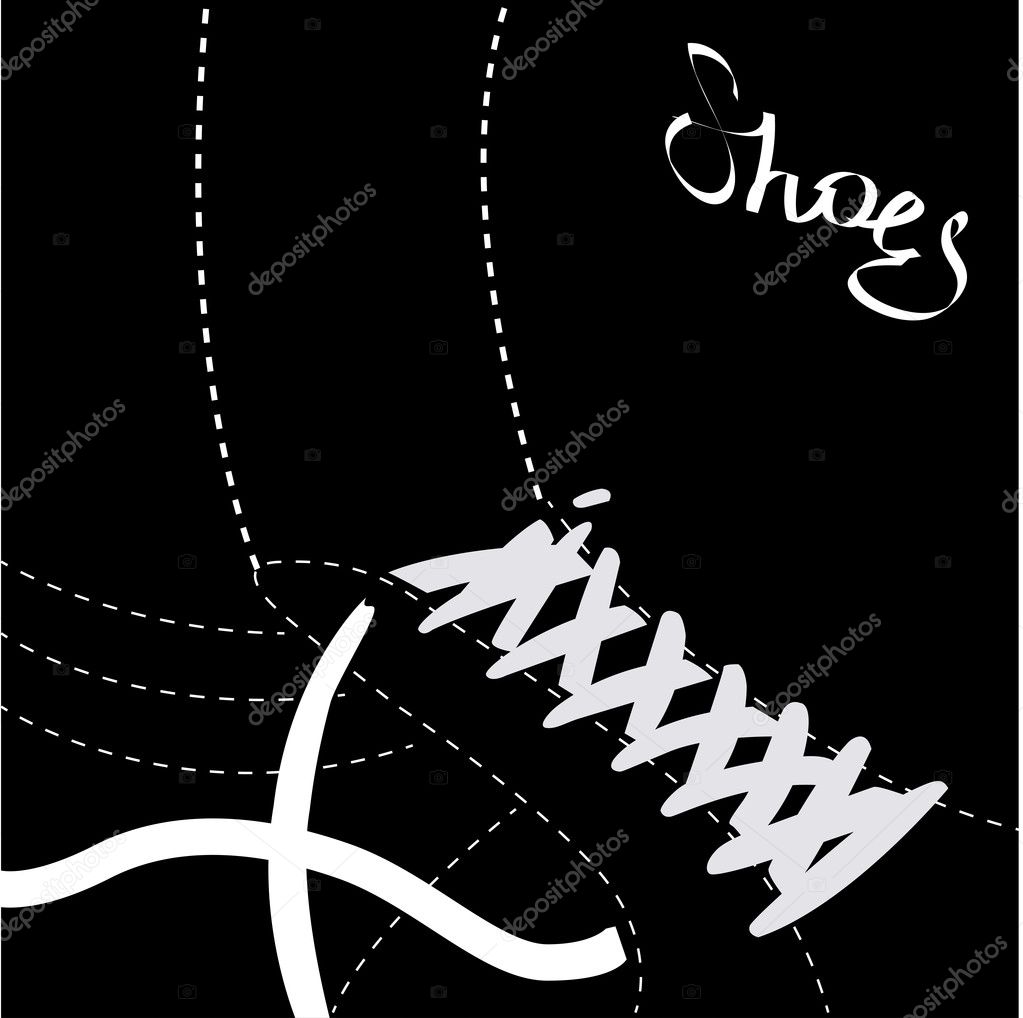 Abstract shoes background vector illustration — Stock Vector
