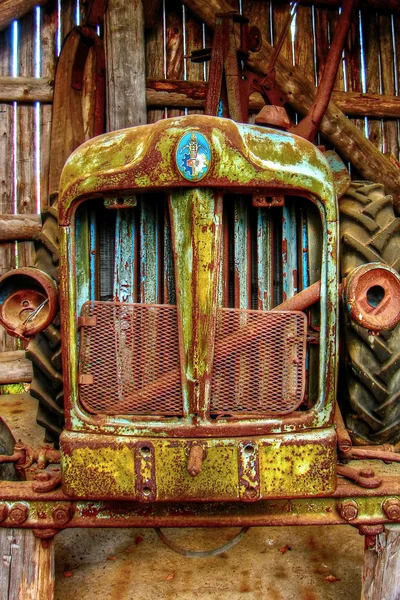 Rustieke auto voorkant achtergrond — Stockfoto