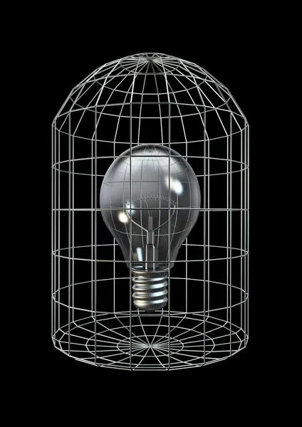 Ampoule en cage — Photo