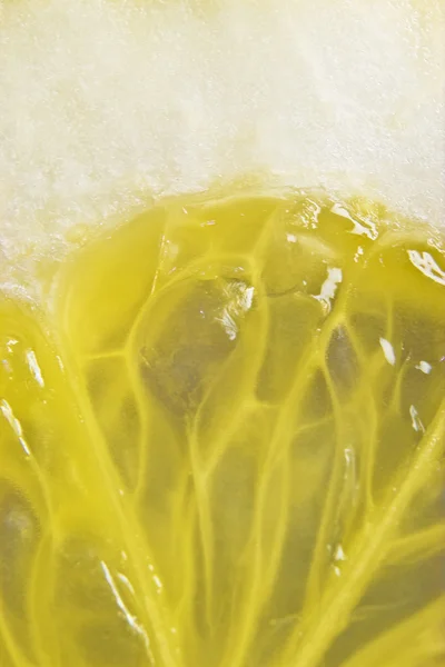 Macro di fetta di limone — Foto Stock