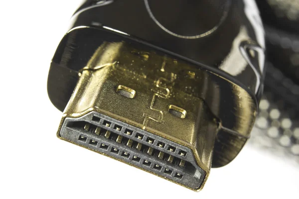 Conector HDMI macro — Fotografia de Stock