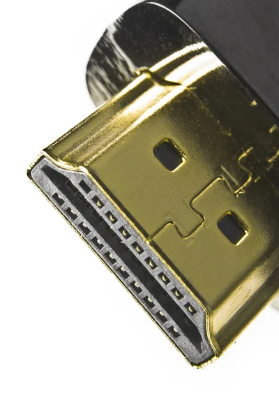 Makro złącze HDMI — Zdjęcie stockowe