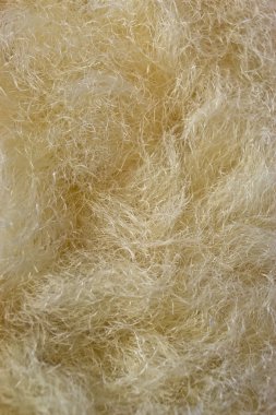 Synthetic wool fibre macro clipart