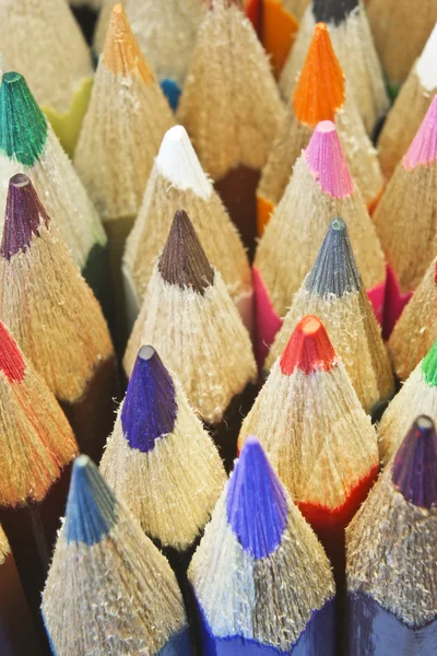 Colore matite macro — Foto Stock